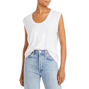Theory Scoop Neck Tee White - L